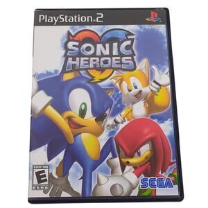 Sonic Heroes PS2 Game Sony PlayStation 2 Complete CIB USED Team Sonic